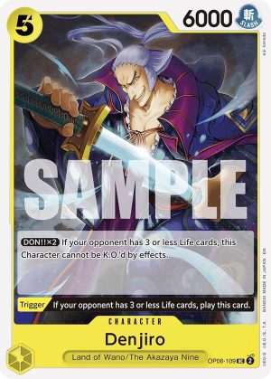 Denjiro (Reprint) - OP06-109: Starter Deck 28: GREEN/YELLOW Yamato