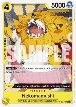 Nekomamushi (Reprint) - OP06-110: Starter Deck 28: GREEN/YELLOW Yamato