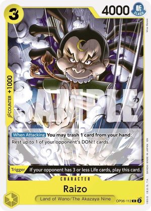 Raizo (Reprint) - OP06-112: Starter Deck 28: GREEN/YELLOW Yamato