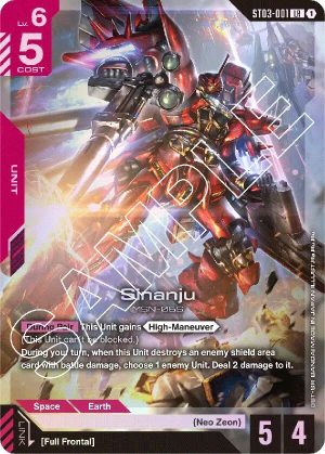 Sinanju - ST03-001: Starter Deck 03: Zeon's Rush