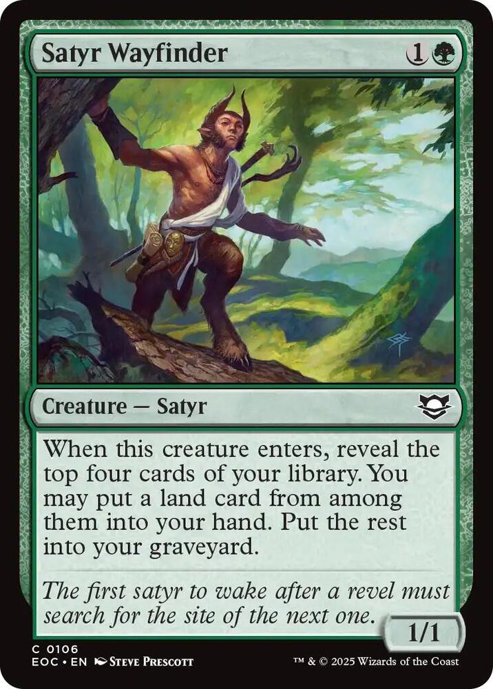 Satyr Wayfinder - 106: Commander: Edge of Eternities