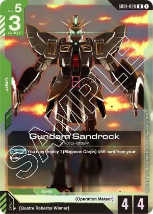 Gundam Sandrock - GD01-028: Newtype Rising