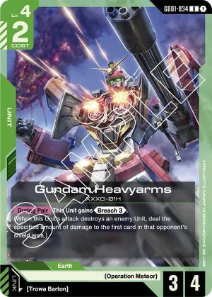 Gundam Heavyarms - GD01-034: Newtype Rising