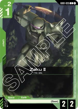 Zaku II - GD01-035: Newtype Rising