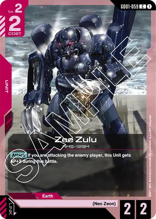 Zee Zulu - GD01-059: Newtype Rising