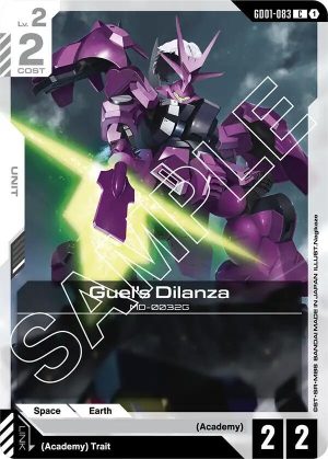 Guel's Dilanza - GD01-083: Newtype Rising