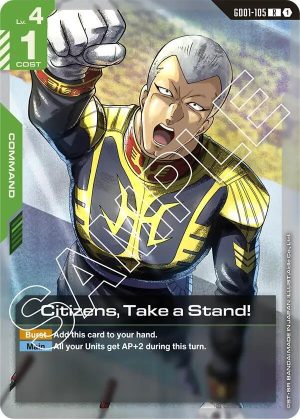 Citizens, Take a Stand! - GD01-105: Newtype Rising