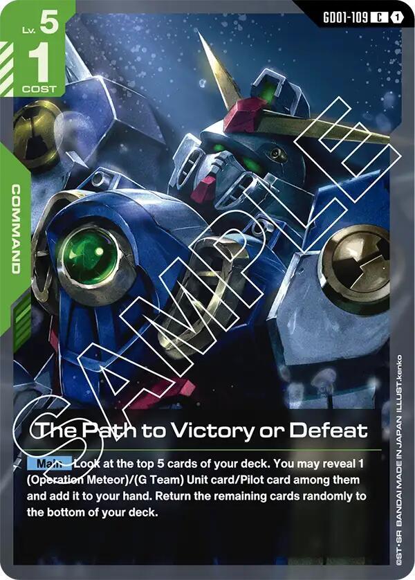 The Path to Victory or Defeat - GD01-109: Newtype Rising