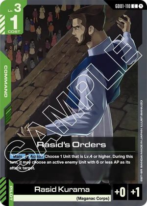 Rasid's Orders - GD01-110: Newtype Rising