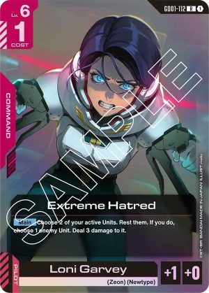 Extreme Hatred - GD01-112: Newtype Rising