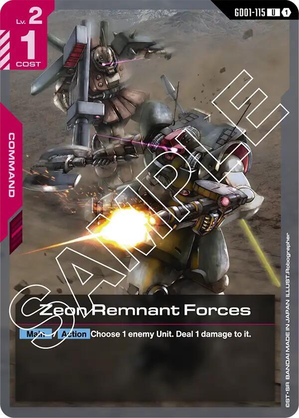 Zeon Remnant Forces - GD01-115: Newtype Rising