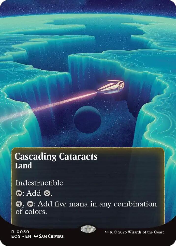 Cascading Cataracts (0050) (Borderless) - 50: Edge of Eternities: Stellar Sights