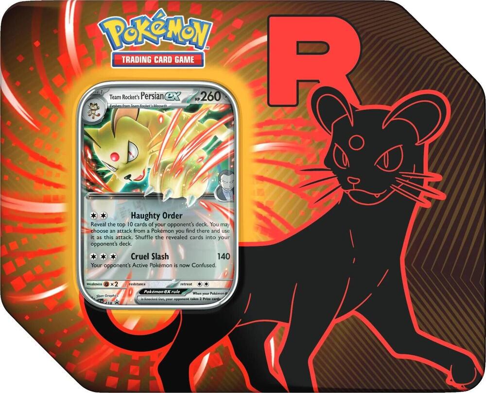 Pokemon Tin - Team Rocket's Persian ex
