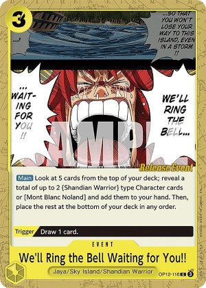 We'll Ring the Bell Waiting for You!! - OP12-116: Legacy of the Master