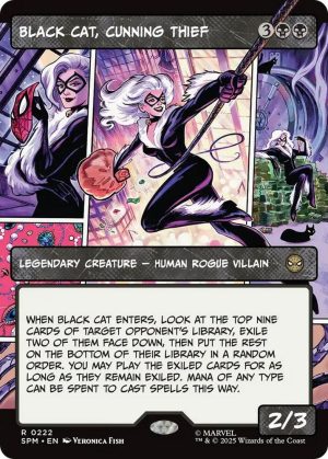 Black Cat, Cunning Thief (Borderless) - 222: Marvel's Spider-Man