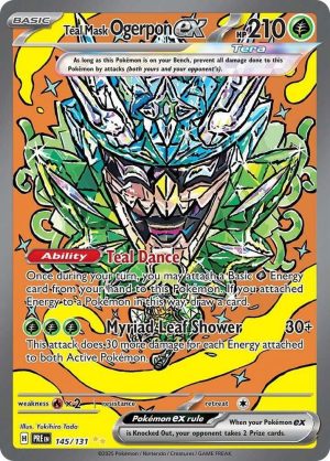 Teal Mask Ogerpon ex - 145/131 : Prismatic Evolutions