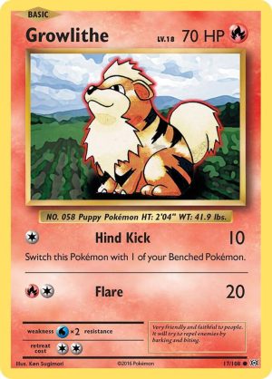 Growlithe - 17/108: XY - Evolutions