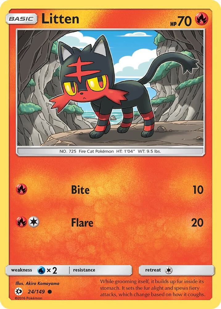 Litten - 24/149: SM Base Set