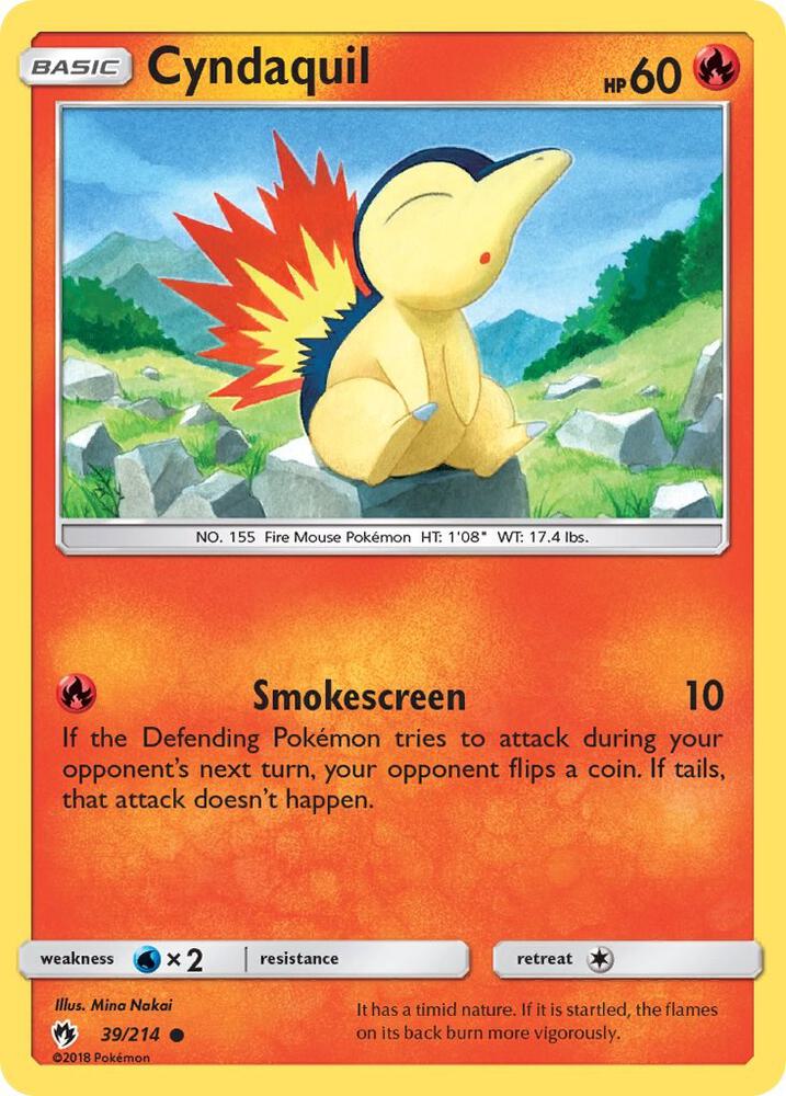 Cyndaquil (39) - 39/214: SM - Lost Thunder