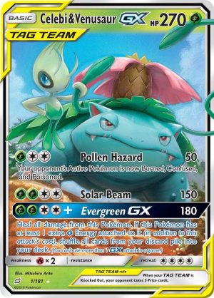 Celebi & Venusaur GX - 1/181: SM - Team Up