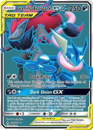 Greninja & Zoroark GX (200) (Full Art) - 200/214: SM - Unbroken Bonds