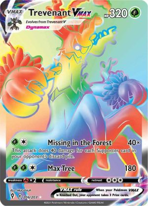 Trevenant VMAX (Secret) - 206/203: SWSH07: Evolving Skies