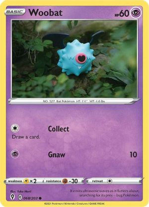 Woobat - 068/203: SWSH07: Evolving Skies