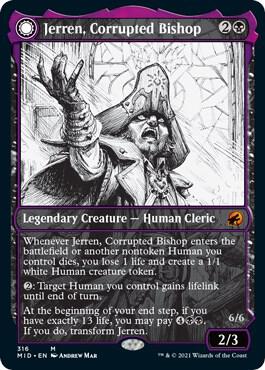 Jerren, Corrupted Bishop (Showcase) - 316: Innistrad: Midnight Hunt