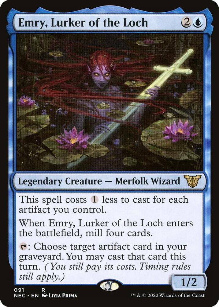 Emry, Lurker of the Loch - 91: Commander: Kamigawa: Neon Dynasty