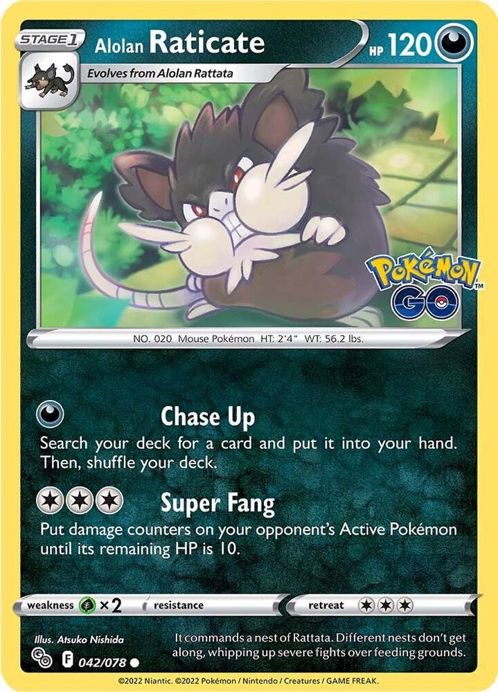 Alolan Raticate - 042/078: Pokemon GO