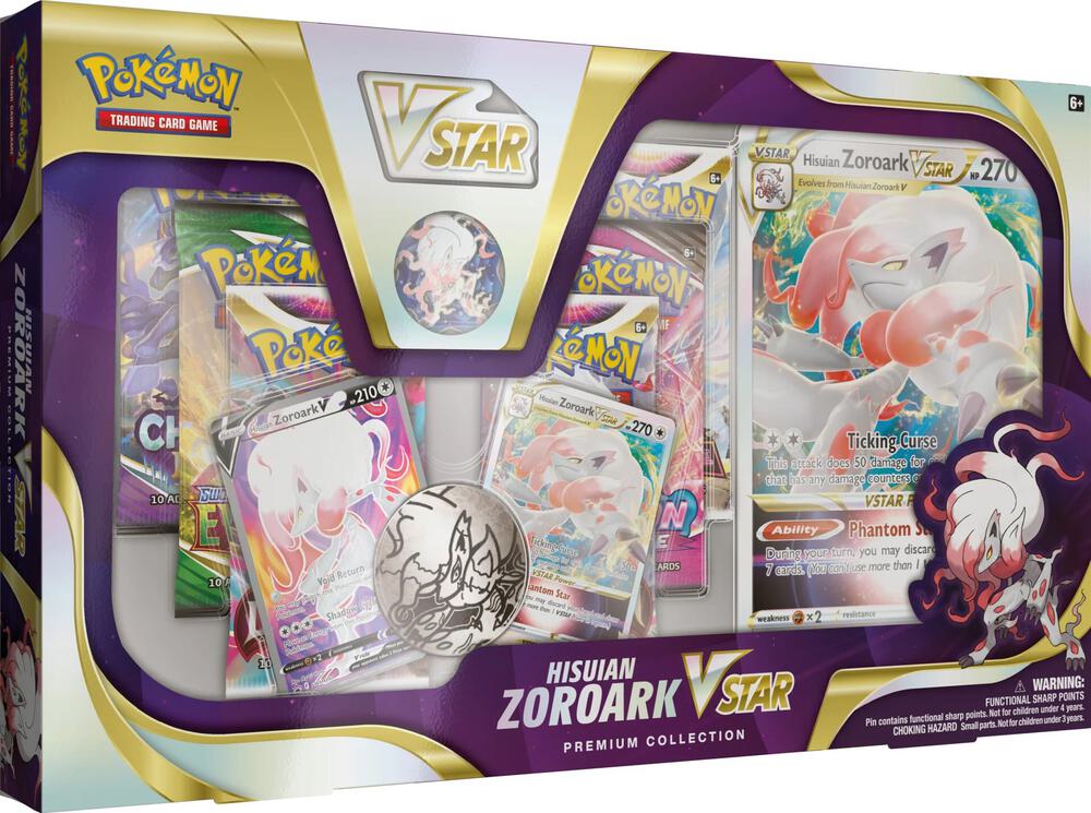 Pokemon Premium Collection Box - Hisuian Zoroark VSTAR: Lost Origin (ES)