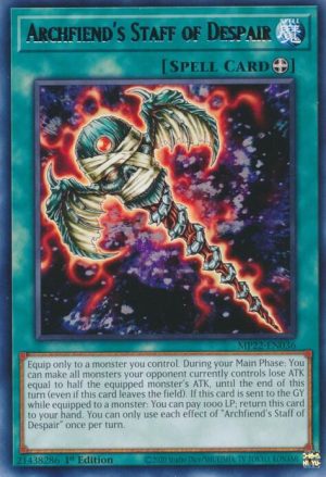 Archfiend's Staff of Despair - MP22-EN036: 2022 Tin of the Pharaoh's Gods