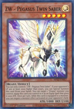 ZW - Pegasus Twin Saber - MP22-EN057: 2022 Tin of the Pharaoh's Gods