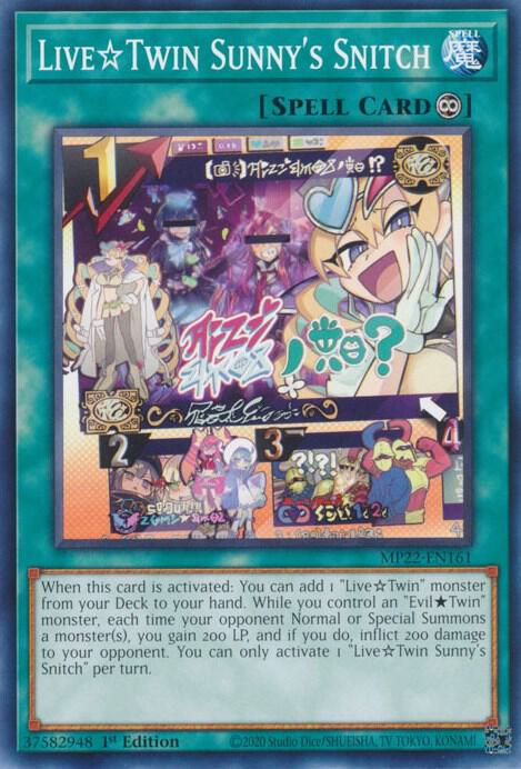 Live Twin Sunny's Snitch - MP22-EN161: 2022 Tin of the Pharaoh's Gods