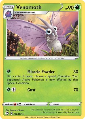 Venomoth - 002/195: SWSH12: Silver Tempest