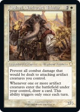 Losheel, Clockwork Scholar (Retro Frame) - 73: Commander: The Brothers' War