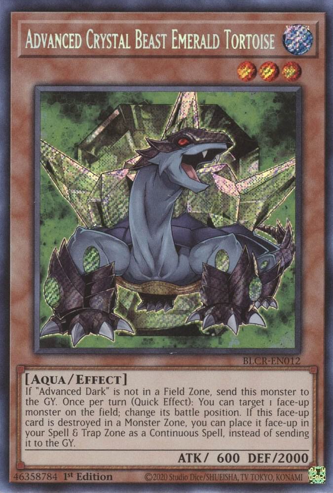 Advanced Crystal Beast Emerald Tortoise - BLCR-EN012: Battles of Legend: Crystal Revenge