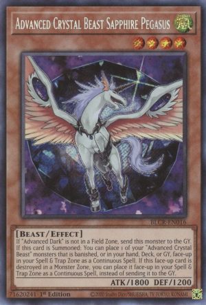 Advanced Crystal Beast Sapphire Pegasus - BLCR-EN016: Battles of Legend: Crystal Revenge