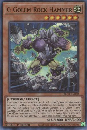 G Golem Rock Hammer - BLCR-EN040: Battles of Legend: Crystal Revenge