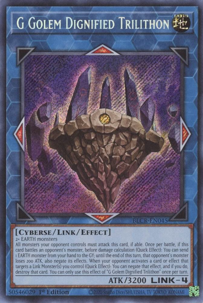 G Golem Dignified Trilithon - BLCR-EN045: Battles of Legend: Crystal Revenge