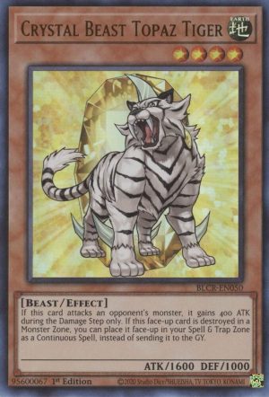 Crystal Beast Topaz Tiger - BLCR-EN050: Battles of Legend: Crystal Revenge