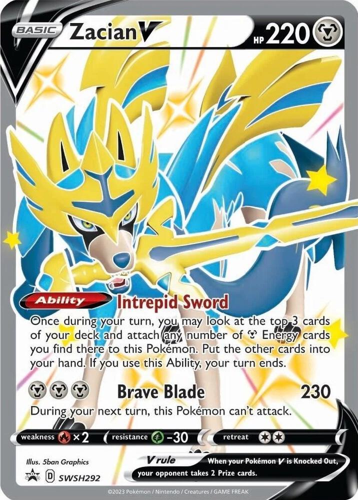 Zacian V (Shiny) - SWSH292: SWSH: Sword & Shield Promo Cards