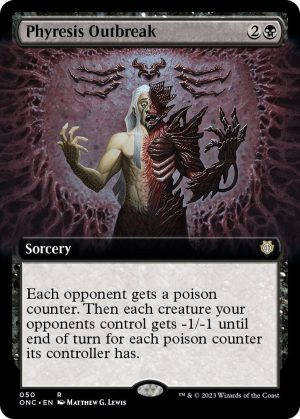 Phyresis Outbreak (Extended Art) - 50: Commander: Phyrexia: All Will Be One