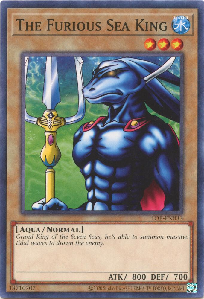 The Furious Sea King - LOB-EN033: Legend of Blue Eyes White Dragon (25th Anniversary Edition)