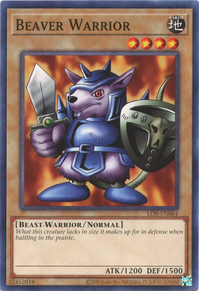 Beaver Warrior - LOB-EN064: Legend of Blue Eyes White Dragon (25th Anniversary Edition)