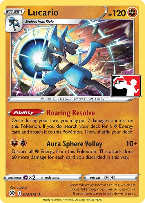 Lucario - 079/172: Prize Pack Series Cards (ES)