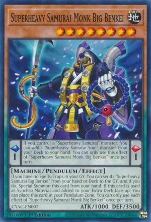 Superheavy Samurai Monk Big Benkei - CYAC-EN007: Cyberstorm Access
