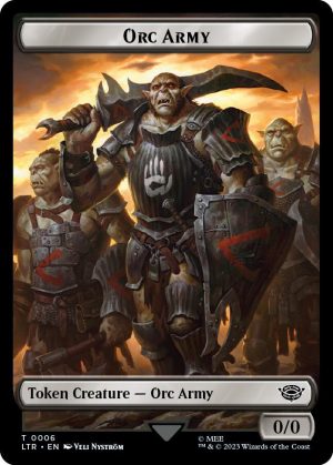 Orc Army Token (0006) - 6: Universes Beyond: The Lord of the Rings: Tales of Middle-earth