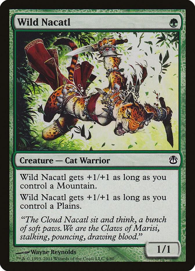 Wild Nacatl - 4: Duel Decks: Ajani vs. Nicol Bolas