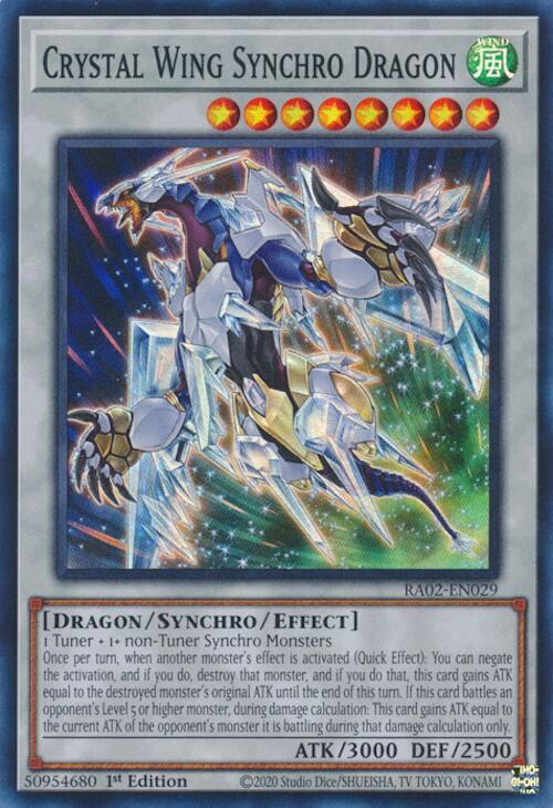 Crystal Wing Synchro Dragon - RA02-EN029: 25th Anniversary Rarity Collection II
